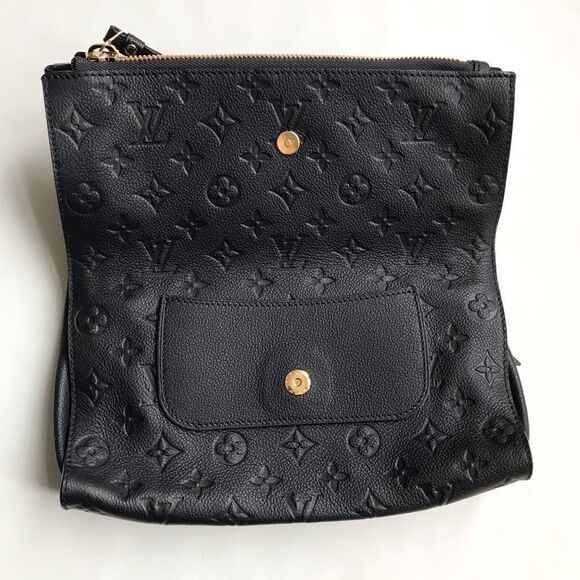 Authentic Louis Vuitton Navy Petillante Clutch Monogram Empreinte Leather Clutch - Picture 5 of 13